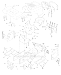 Page B Diagram and Parts List for WE12538B  Weed Eater Lawn Tractor